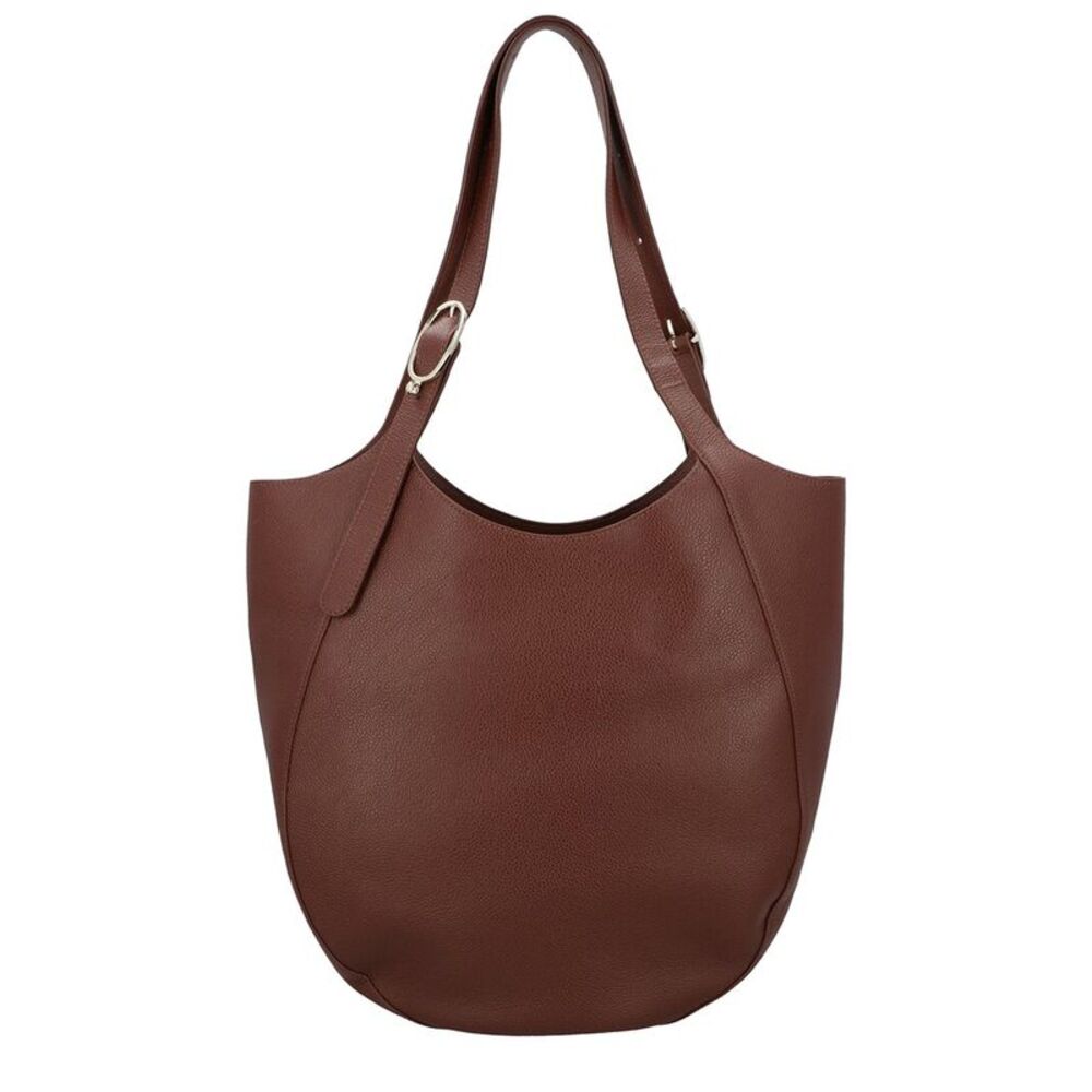 Longchamp Le Foulonné Extra Large Leather Tote, Brown